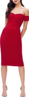 Dress the Population Bailey Off the Shoulder Body-Con Dress
