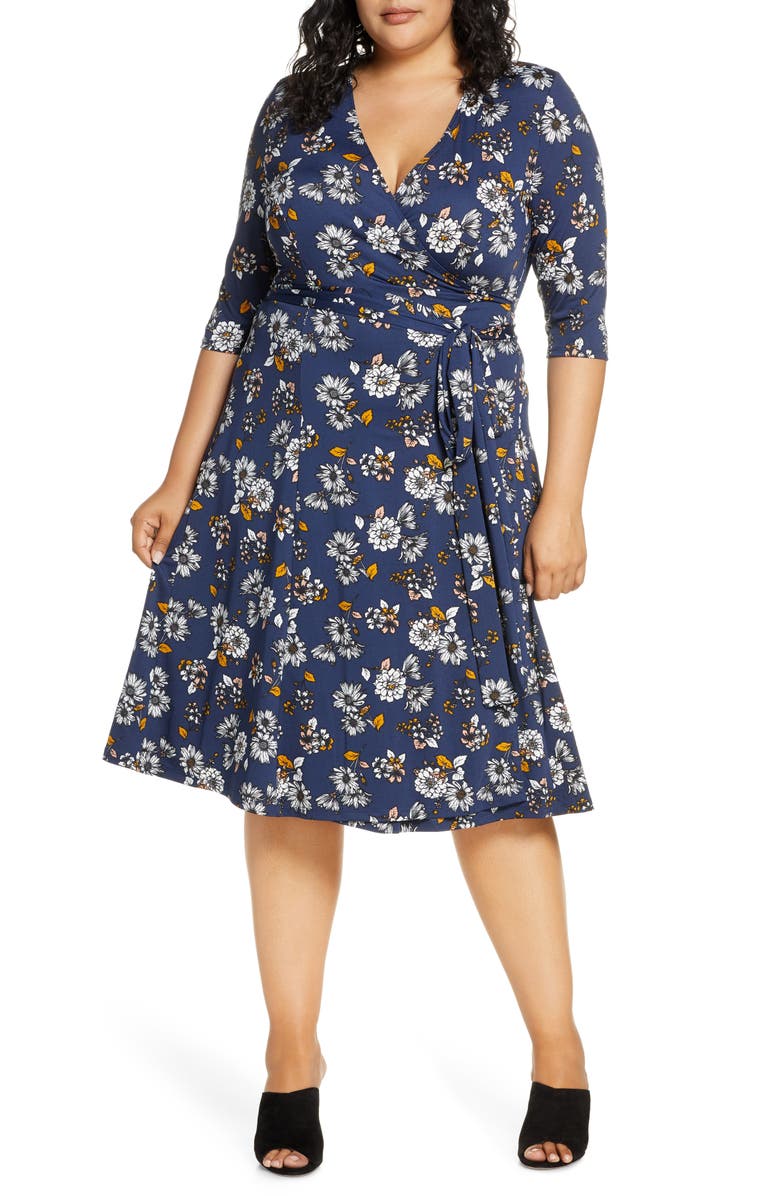Kiyonna Essential Wrap Dress (Plus Size) | Nordstrom