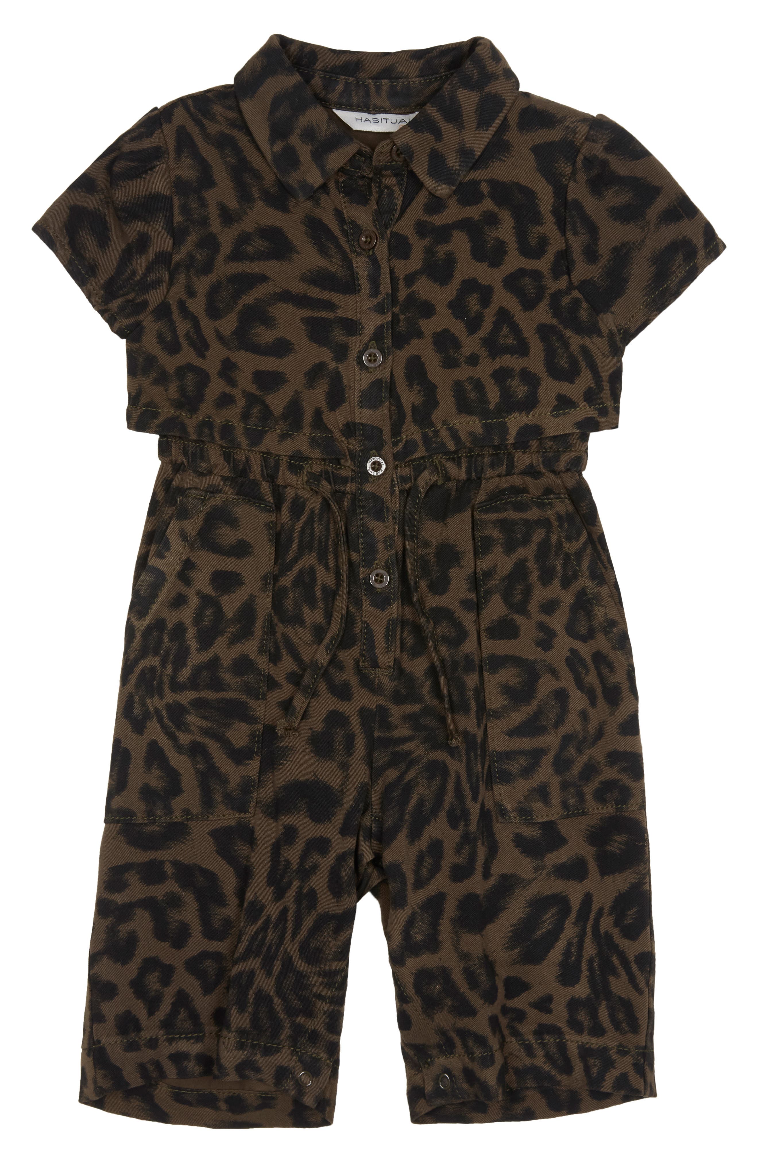 kids leopard print jumpsuit