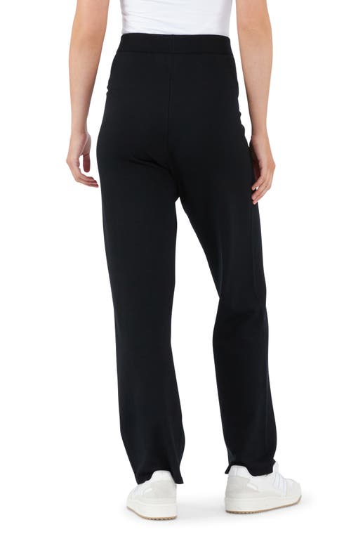 Shop Ripe Maternity Rylan Knit Straight Leg Maternity Pants In Black