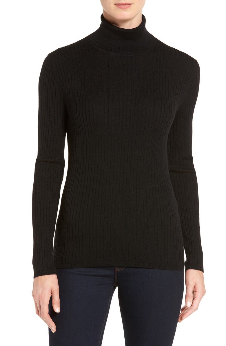 Classiques Entier® Ribbed Turtleneck Sweater (Regular & Petite) | Nordstrom