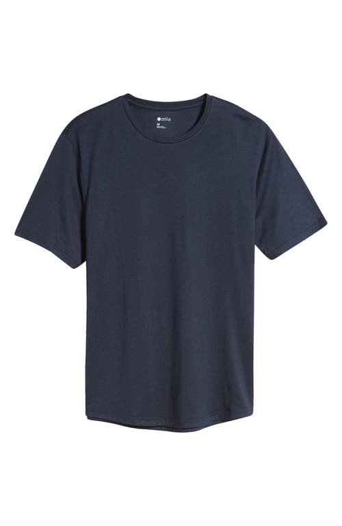 Shop Zella Restore Soft Performance T-shirt In Navy Eclipse