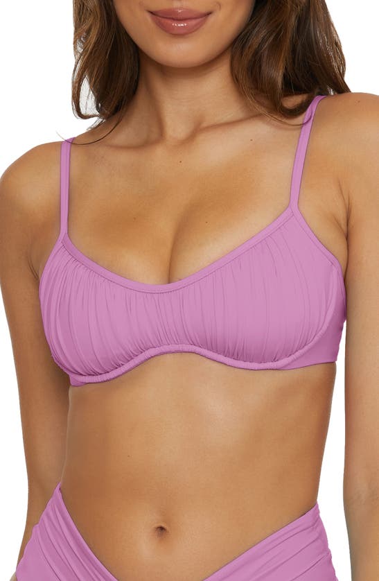 Shop Becca Color Code Underwire Bikini Top In Malva