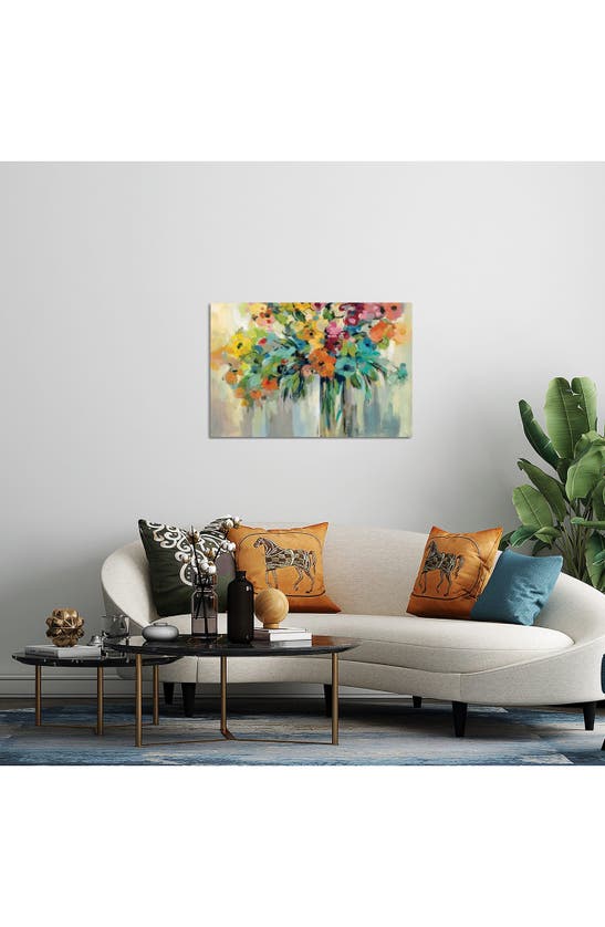 Icanvas 'cloud Of Flowers' By Silvia Vassileva Canvas Artwork In White-multi