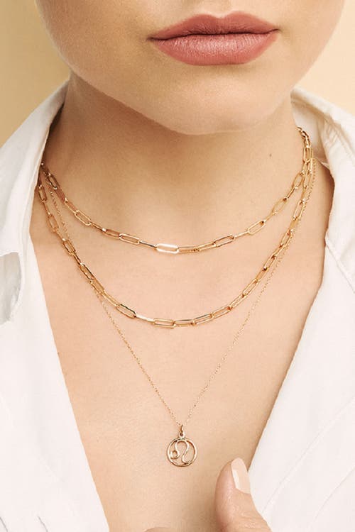 Oradina 14k Gold Zodiac Pendant Necklace In Sagittarius
