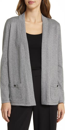 Malibu Metallic Open Front Cardigan