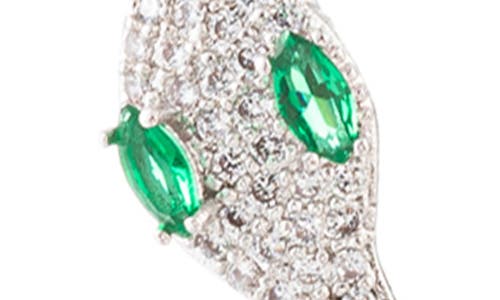 Eye Candy Los Angeles Sybill Snake Drop Earrings In Silver