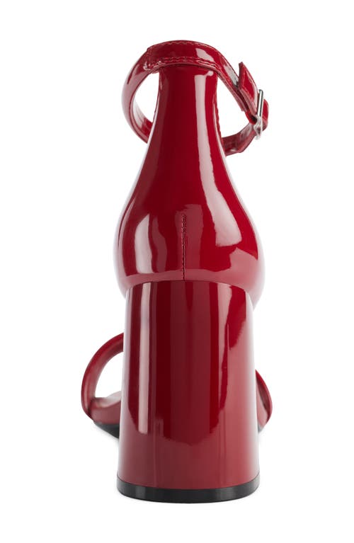 Dkny Scarla Ankle Strap Sandal In Ruby Red