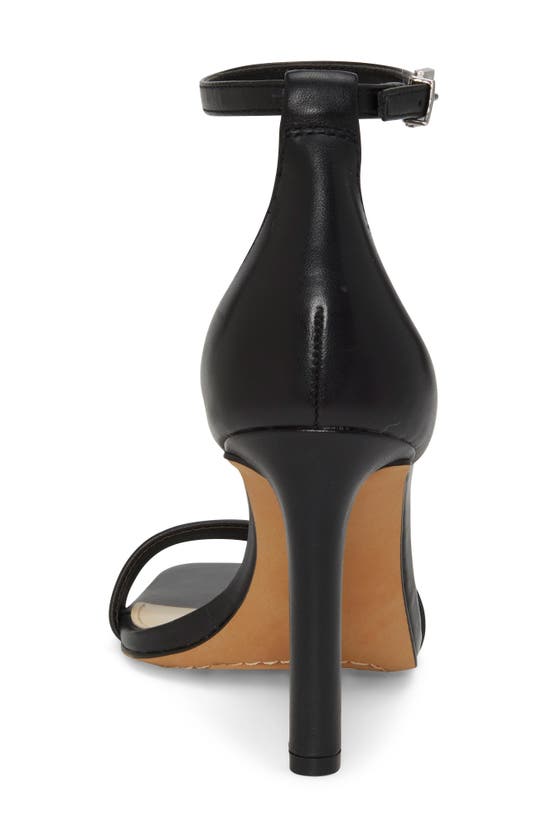 Vince Camuto Lauralie Ankle Strap Sandal In Black Leather