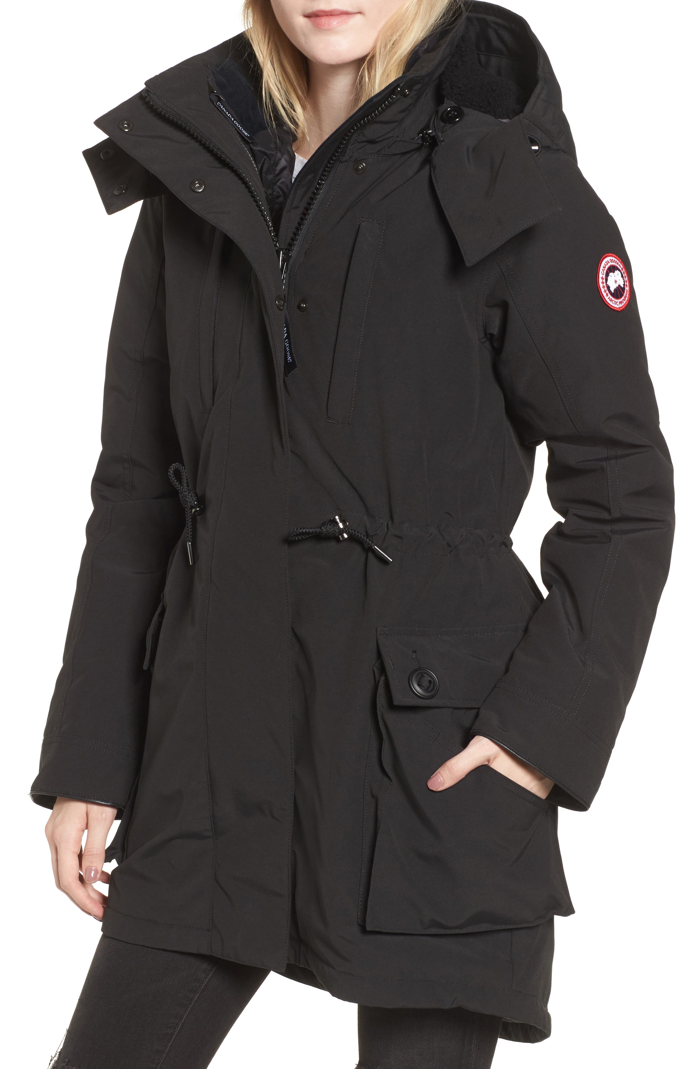 Canada Goose Perley Waterproof 675-Fill-Power Down 3-In-1 Parka, (10-12) - Black