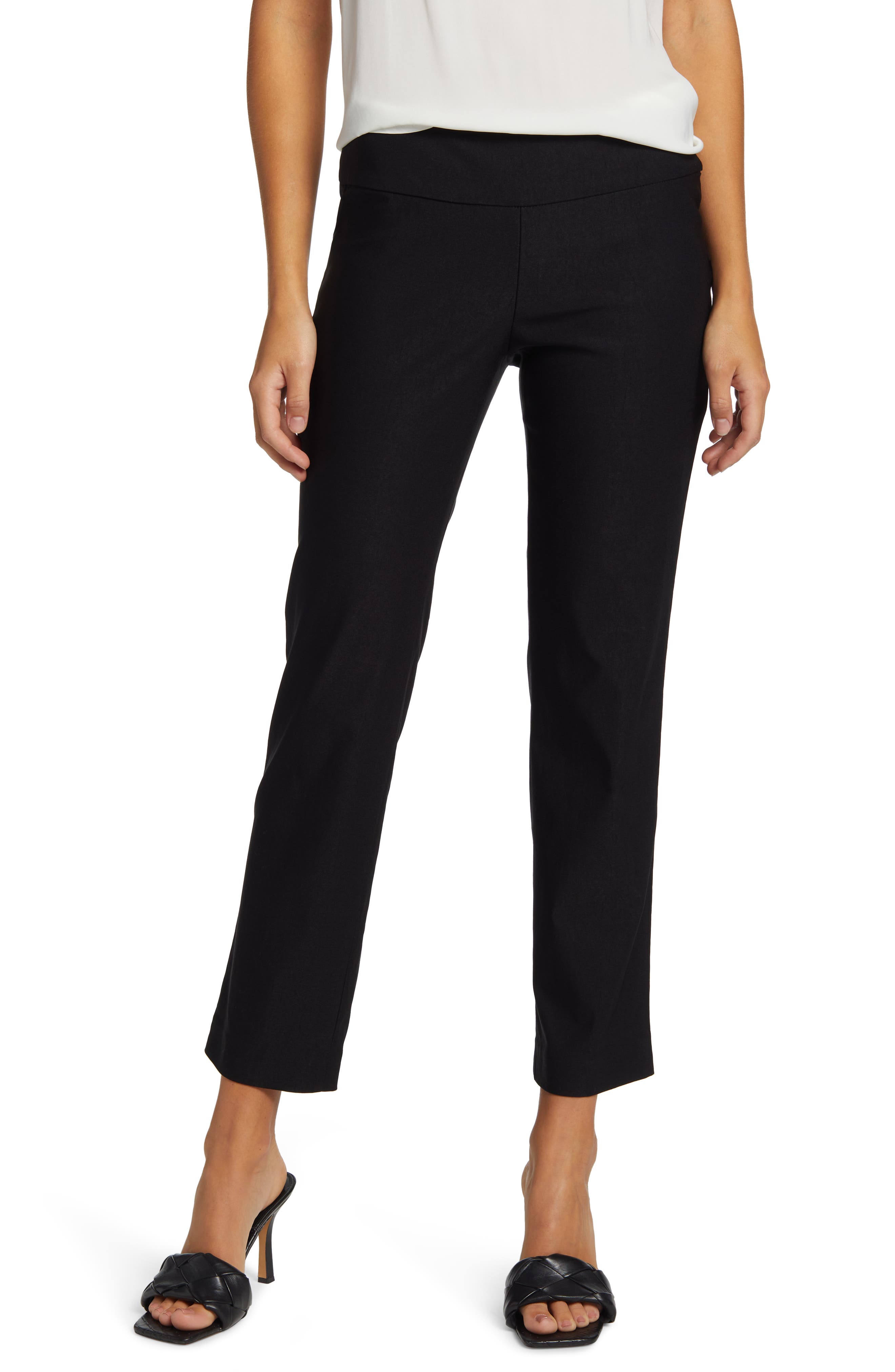 straight leg ankle dress pants