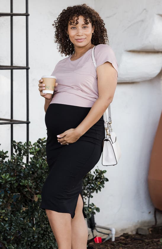 Shop Kindred Bravely Everyday Nursing & Maternity Top In Lilac Stone