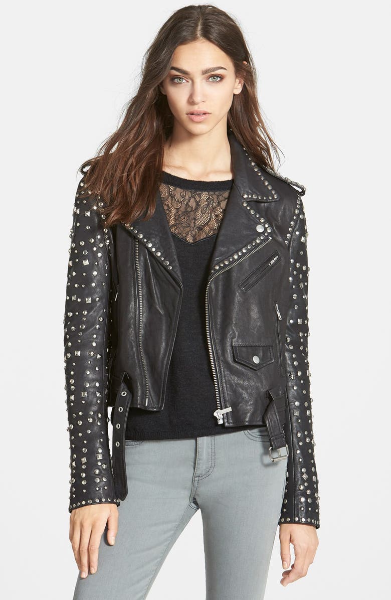 Vintage Studded Leather Jacket