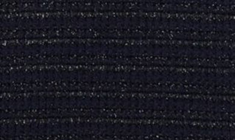 Shop St John St. John Collection Stripe Metallic Tweed Pencil Skirt In Midnight