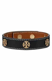 Tory Burch Miller Double Wrap Leather Bracelet | Nordstrom