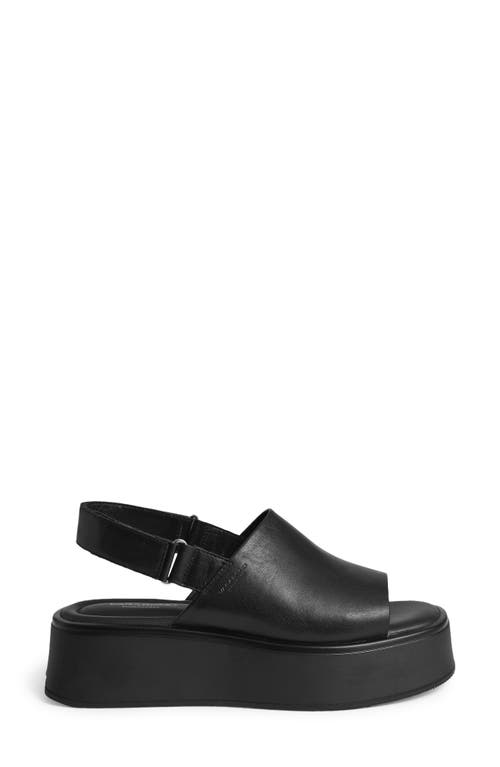 Shop Vagabond Shoemakers Courtney Slingback Platform Sandal In Black/black