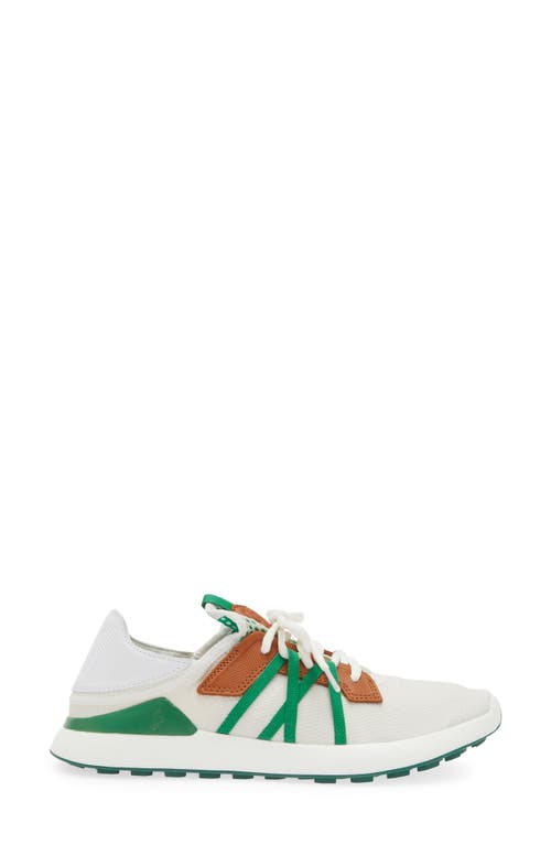 Shop Olukai Manele Golf Shoe In White/bamboo