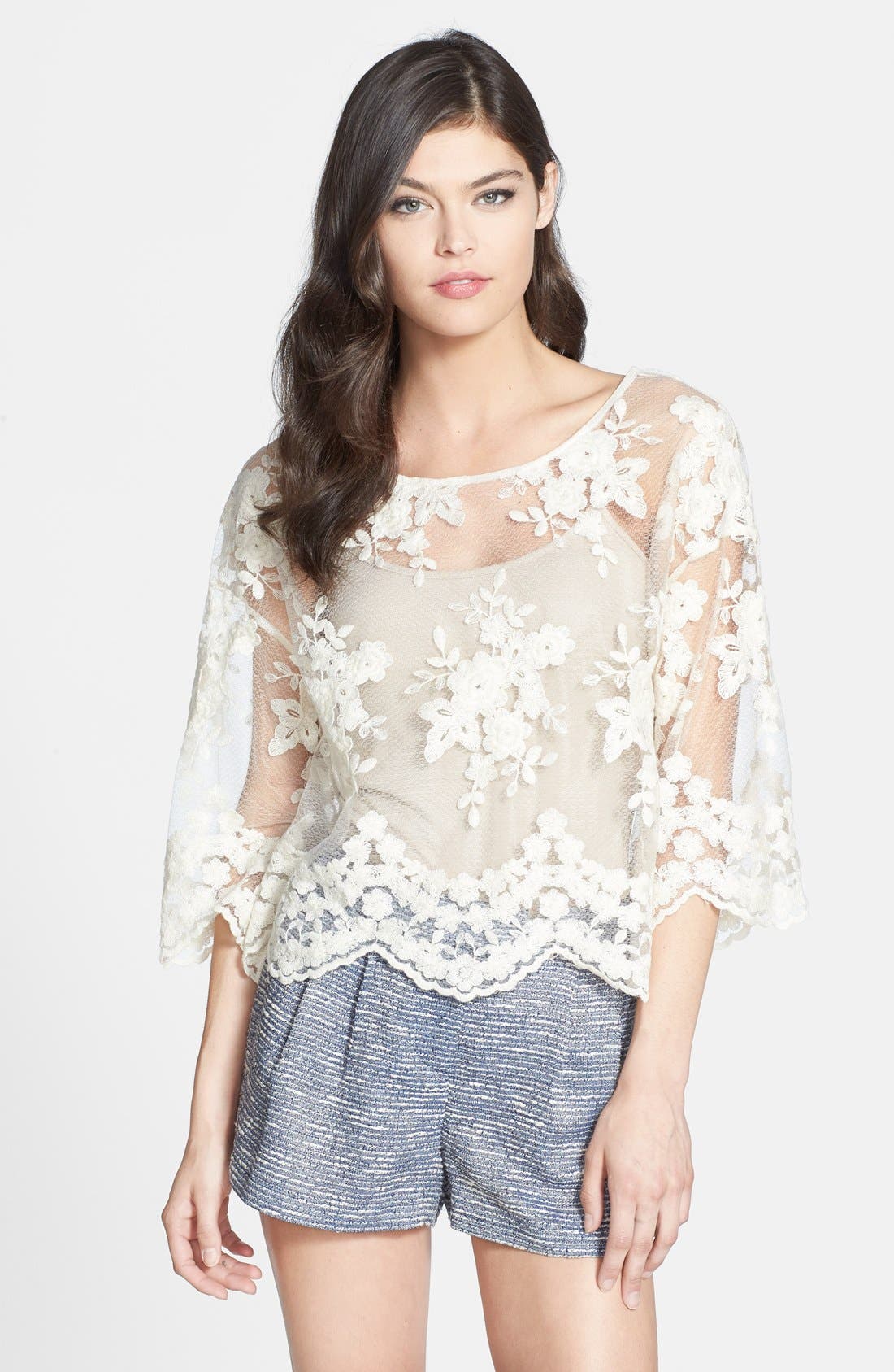 Chelsea28 Floral Lace Top Nordstrom