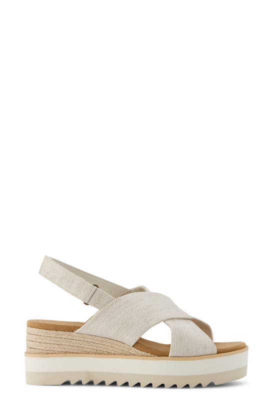 Shop Toms Diana Crossover Sandal In Natural