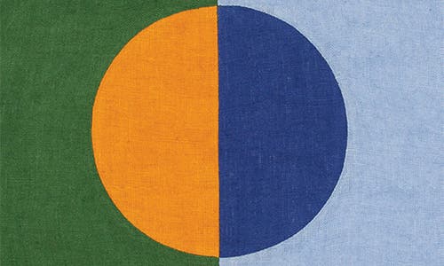 Misette Set Of 4 Patchwork Linen Placemats In Floral Group - Green/blue