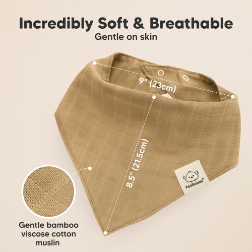 Keababies 8-pack Lumi Muslin Bandana Bibs In Pine