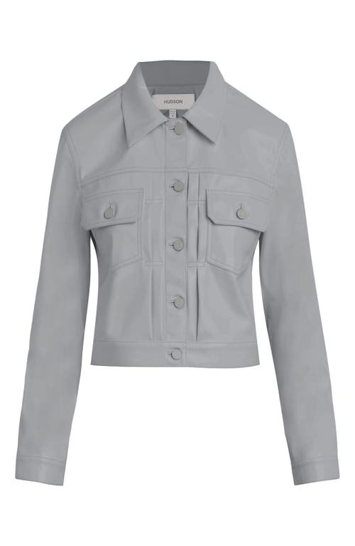 Hudson Lola Shrunken Trucker Jacket In Ultimate Gray