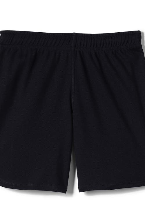 Shop Lands' End School Uniform Girls Mesh Gym Shorts In Black