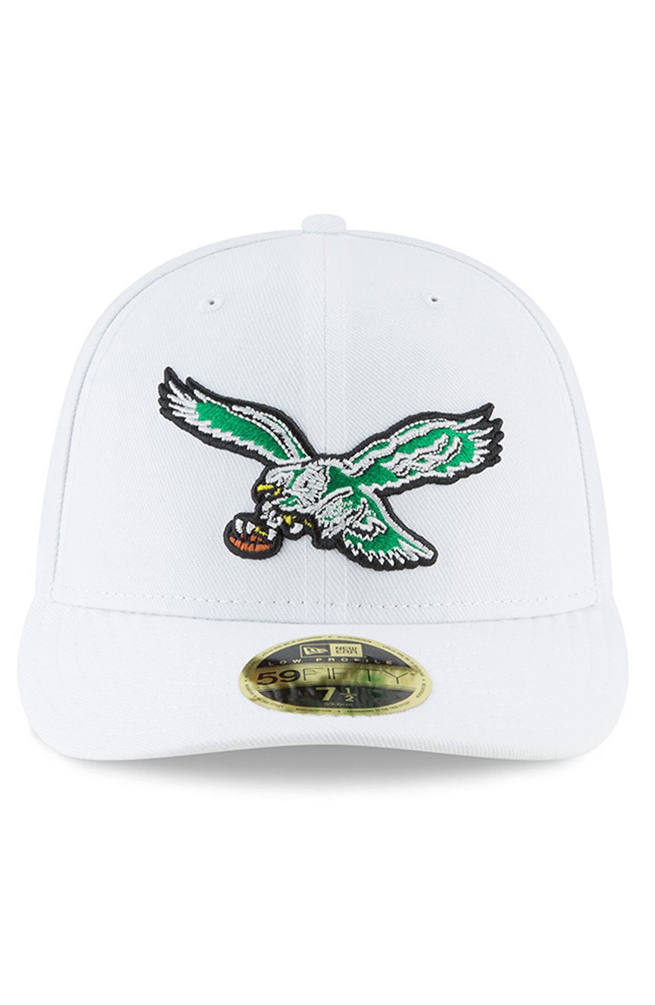 eagles throwback fitted hat