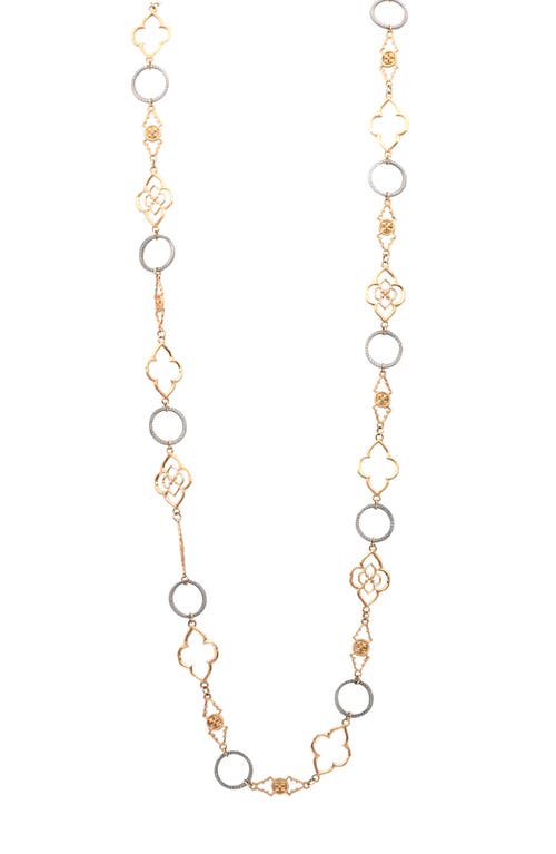 Armenta Scroll Chain Necklace in Rose