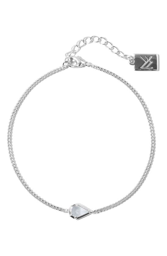 Shop Miranda Frye Moonstone Bracelet In Silver