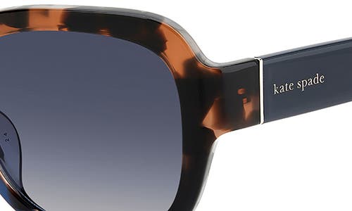 Shop Kate Spade New York Laynes 55mm Gradient Sunglasses In Havana Beige Blue/grey Shaded