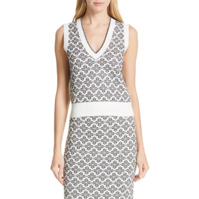 Kate Spade New York Floral Spade Sweater Vest, Black