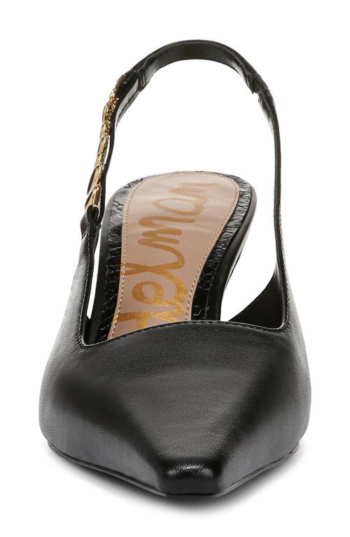 Shop Sam Edelman Baker Pointed Toe Slingback Pump In Black