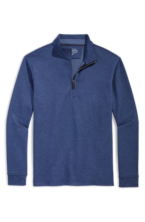 Vineyard Vines Elevated Quarter Zip Pullover In Nautical Navy