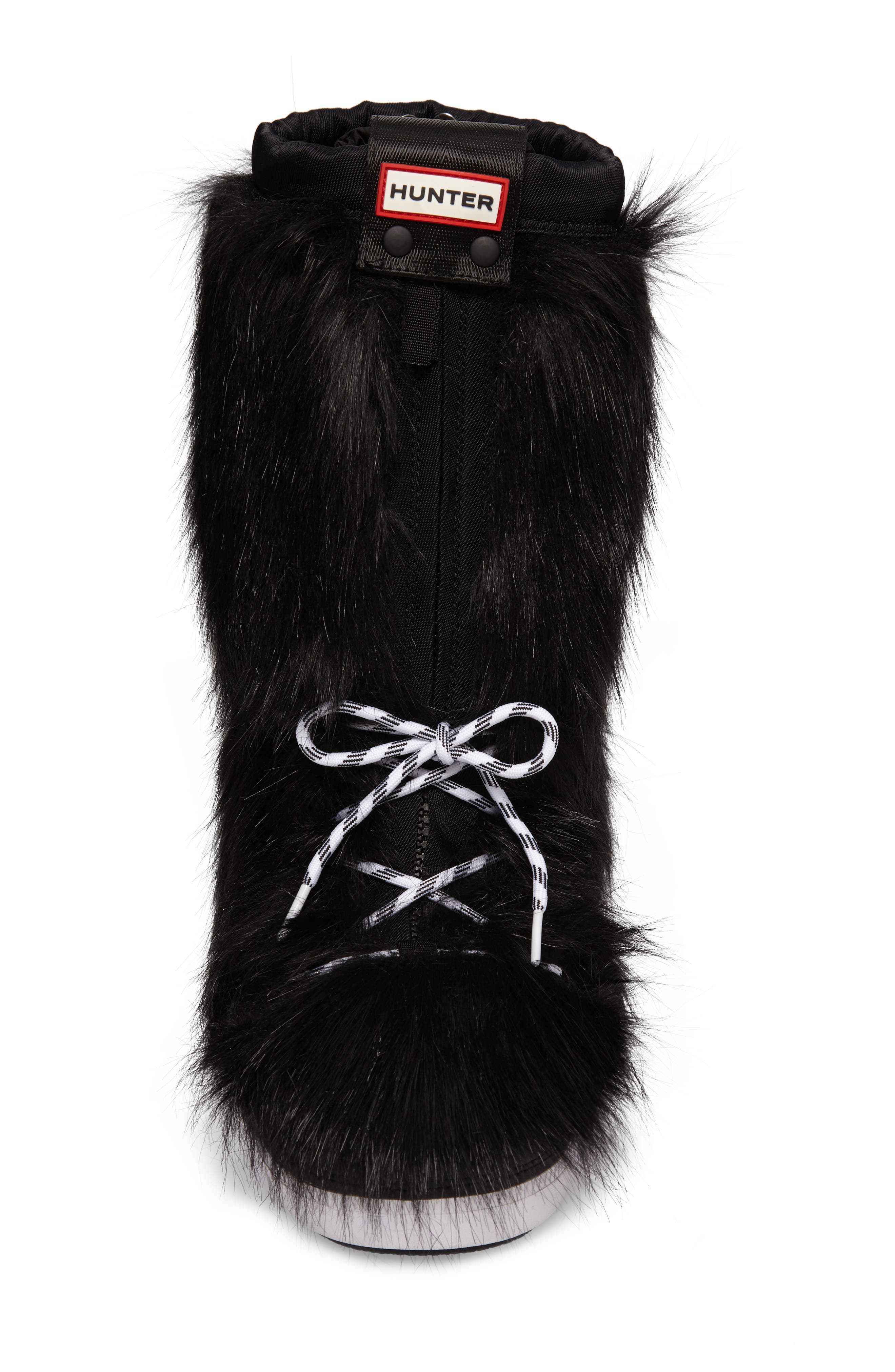hunter faux fur boots