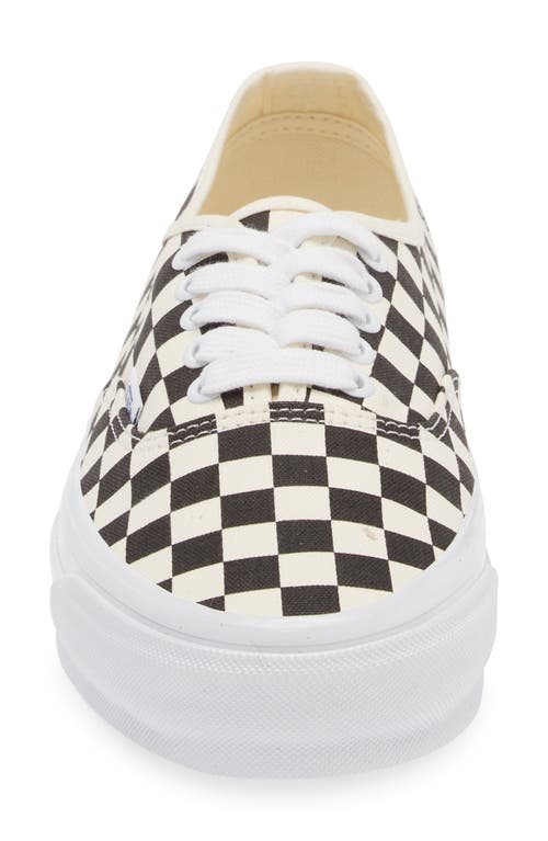 Shop Vans Premium Authentic Reissue 44 Sneaker In Checkerboard Black/off White