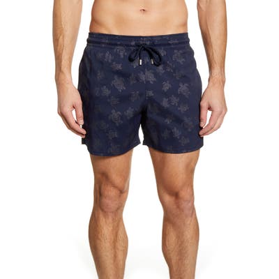 Vilebrequin Diamond Turtles Swim Trunks, Blue