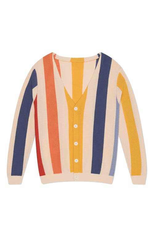 Mavrans Stripe Cardigan In Beige