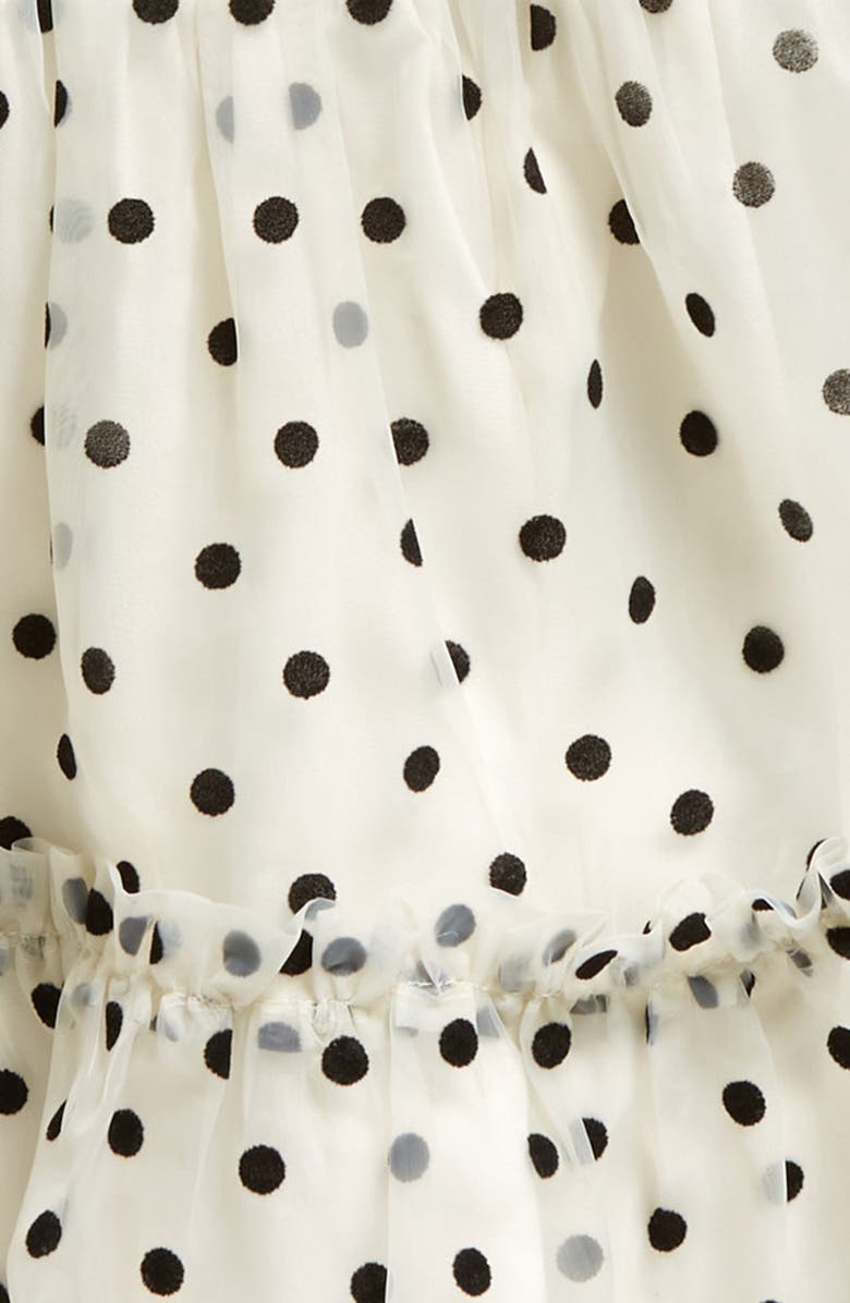 Nordstrom Polka Dot Puff Sleeve Tiered Party Dress & Bloomers Set ...