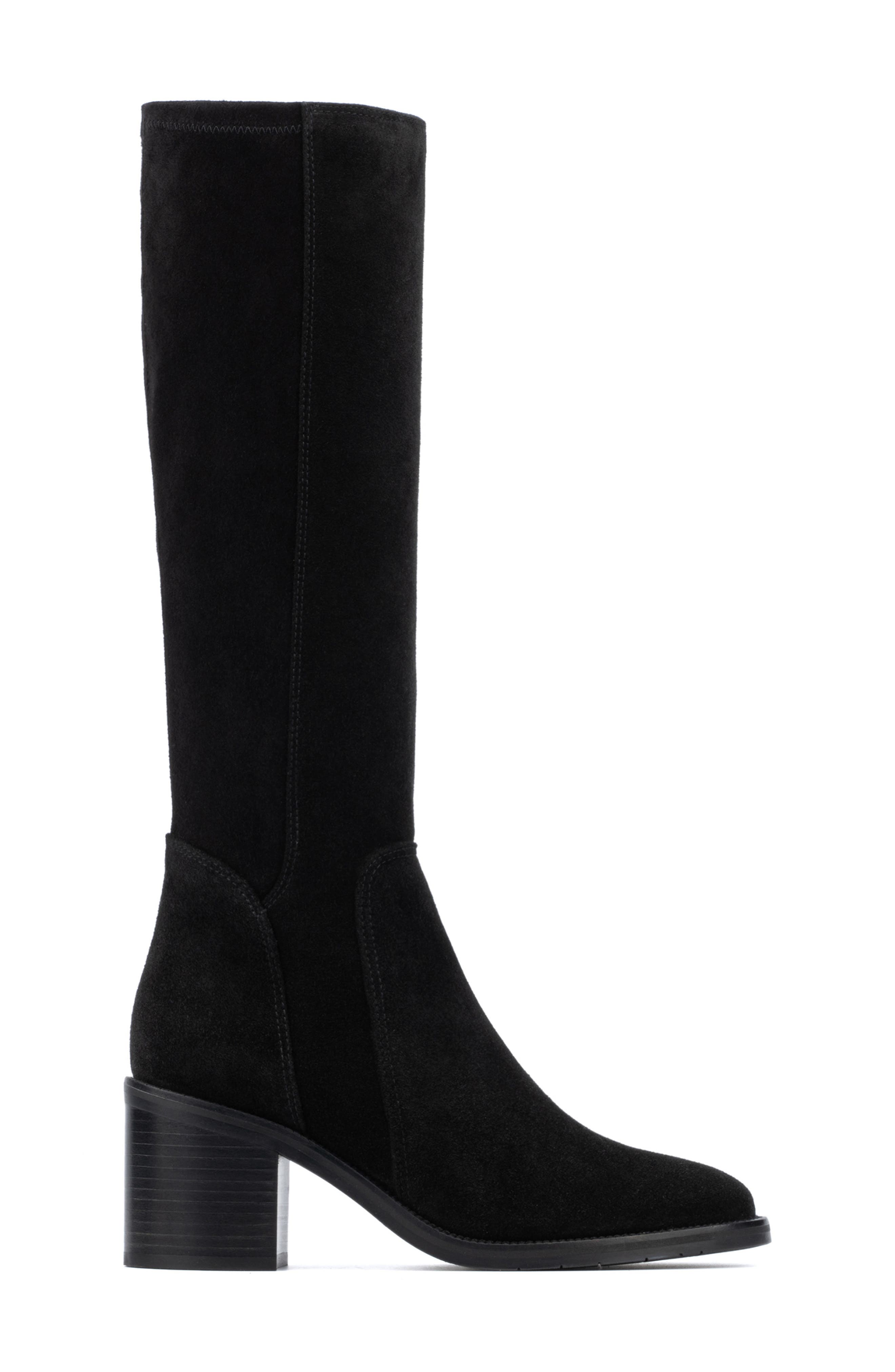 Aquatalia Jasmina Weatherproof Knee High Boot in Black Smart