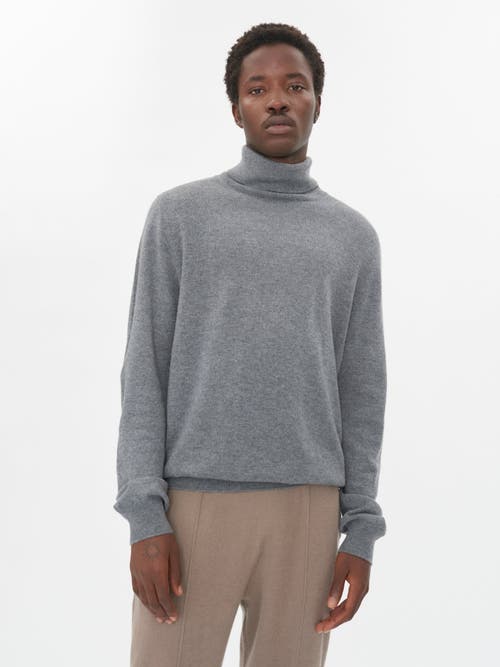 Shop Gobi Cashmere Turtle Neck In Dim Gray