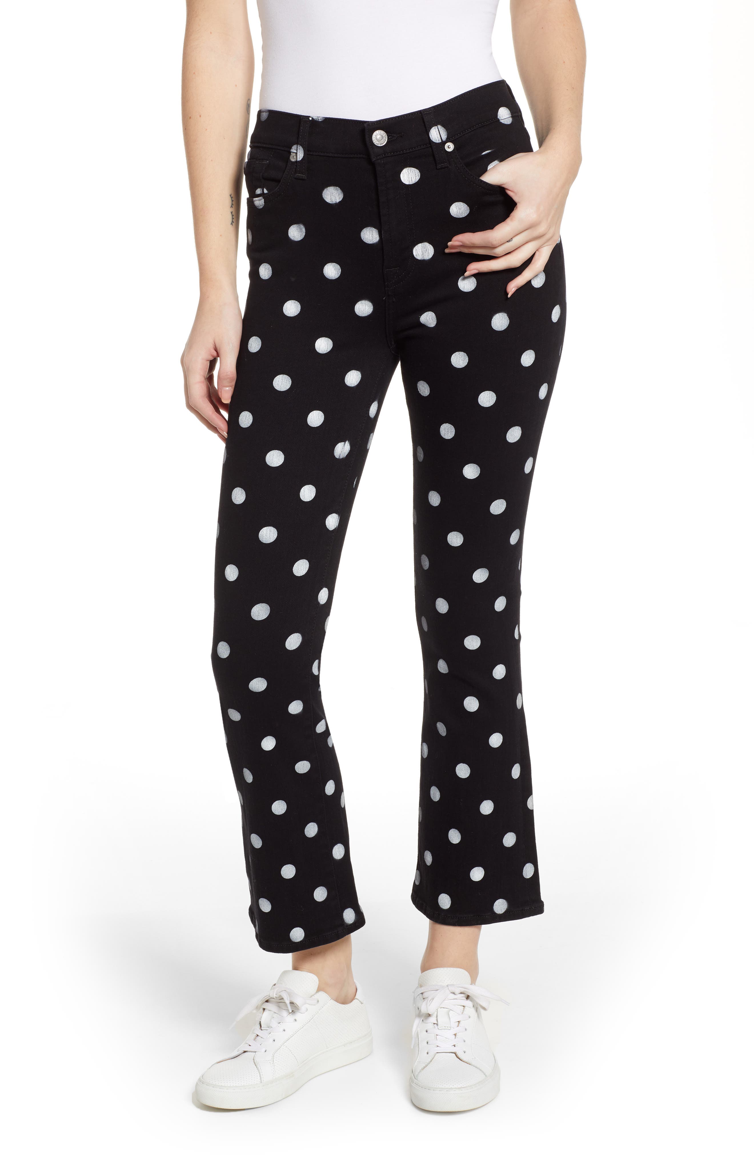 7 for all mankind polka dot jeans