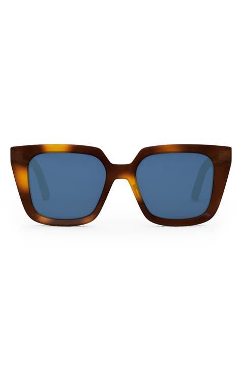 'DiorMidnight S1I 53mm Square Sunglasses