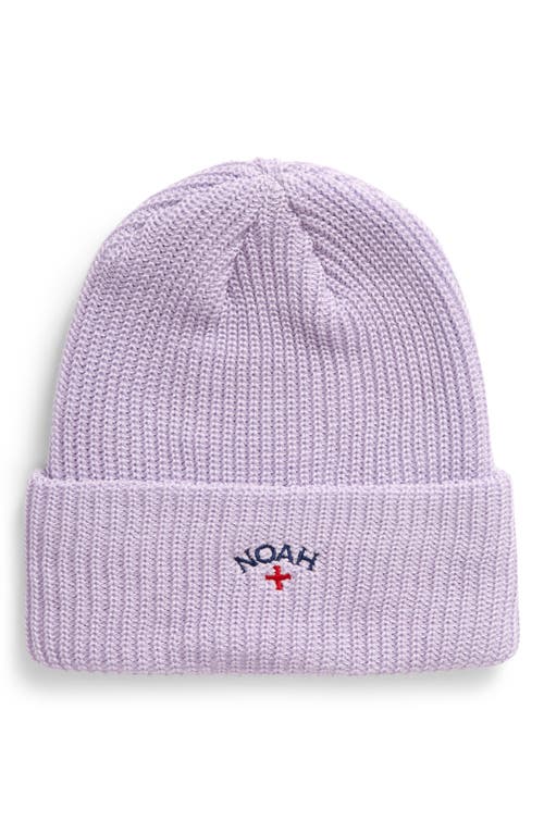 Noah Core Logo Beanie in Lilac at Nordstrom