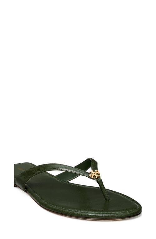 Shop Tory Burch Classic Flip Flop In Evergreen