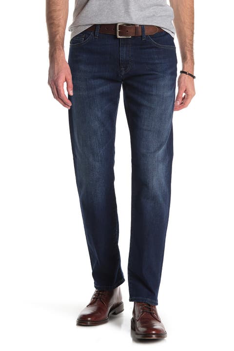 J BRAND RAW SELVEDGE Sz 30/34 Blue Dark Wash KANE Slim Straight Fit Jeans  Denim