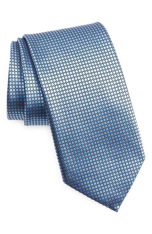 Quadri Colorati Silk Tie in Blue