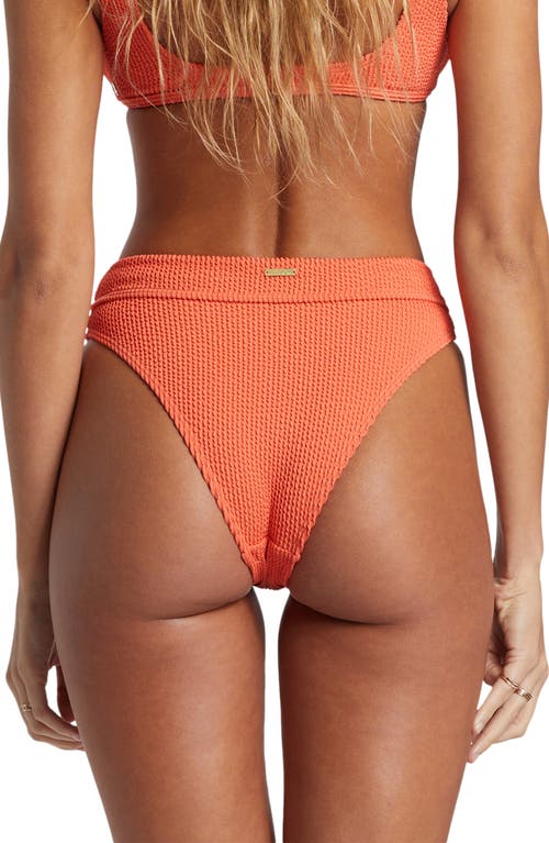 Shop Billabong Summer High Maui Rider Bikini Bottoms In Papaya