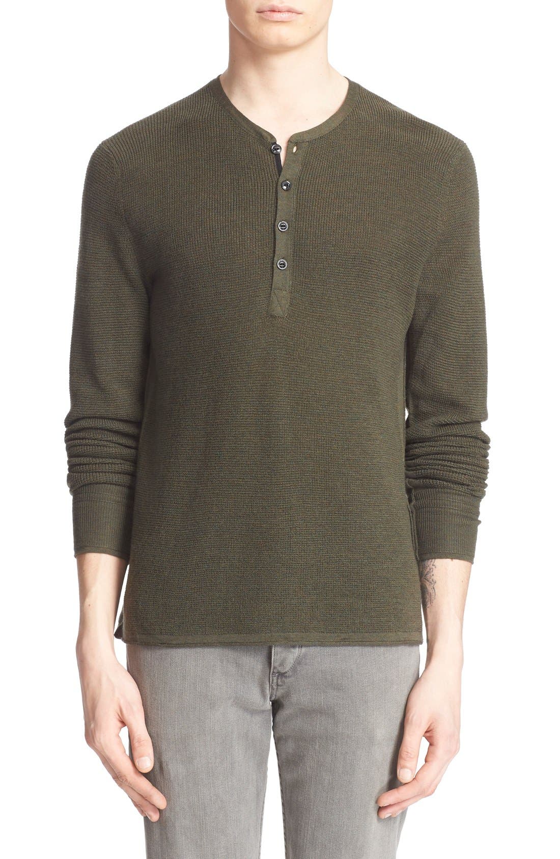 rag & bone 'Garrett' Merino Wool Henley Nordstrom
