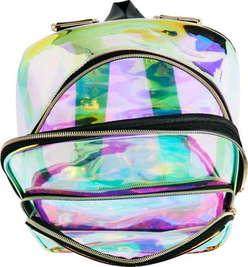 Clear hologram backpack best sale